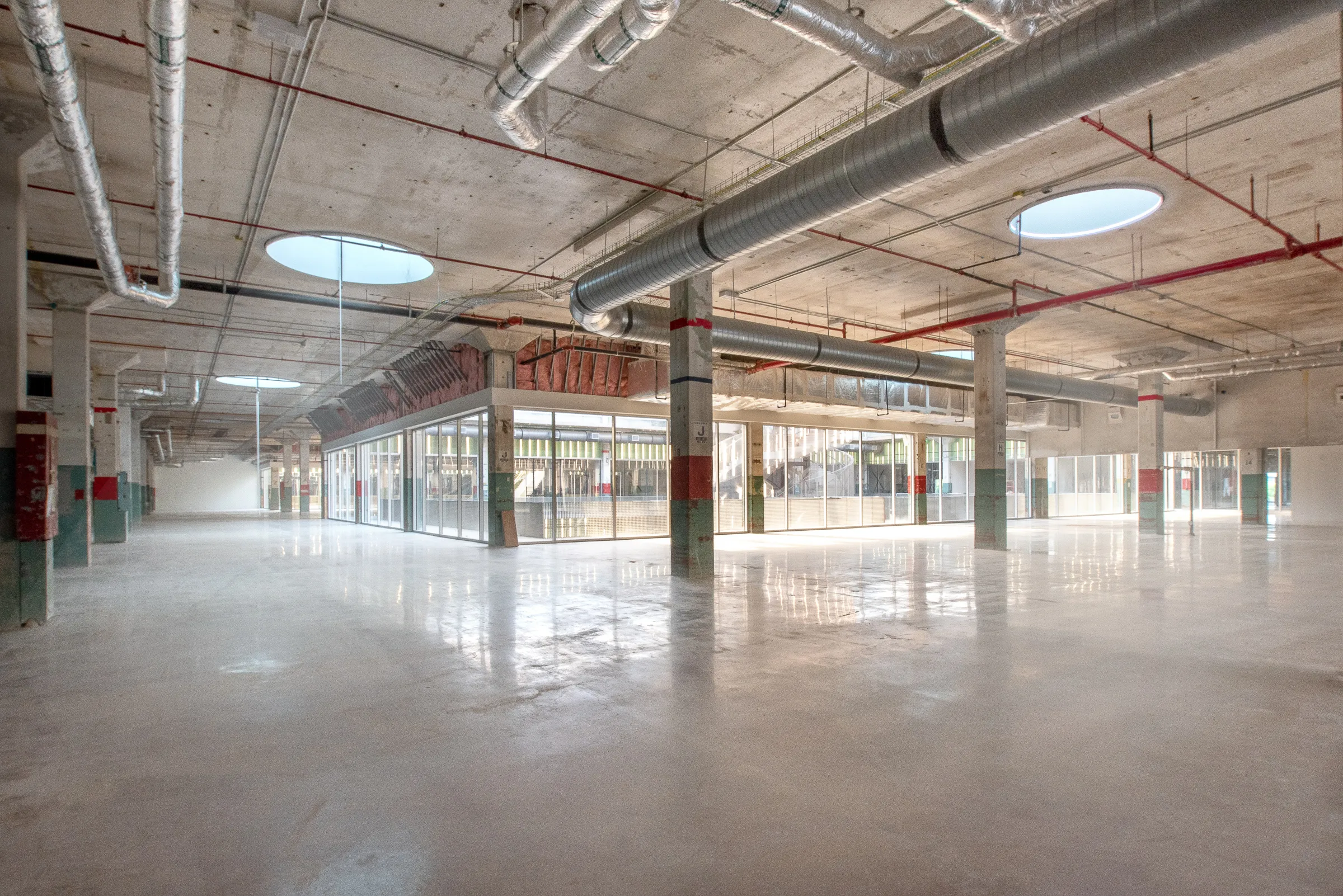 Open Floor for office space on the second floor of POST Houston.