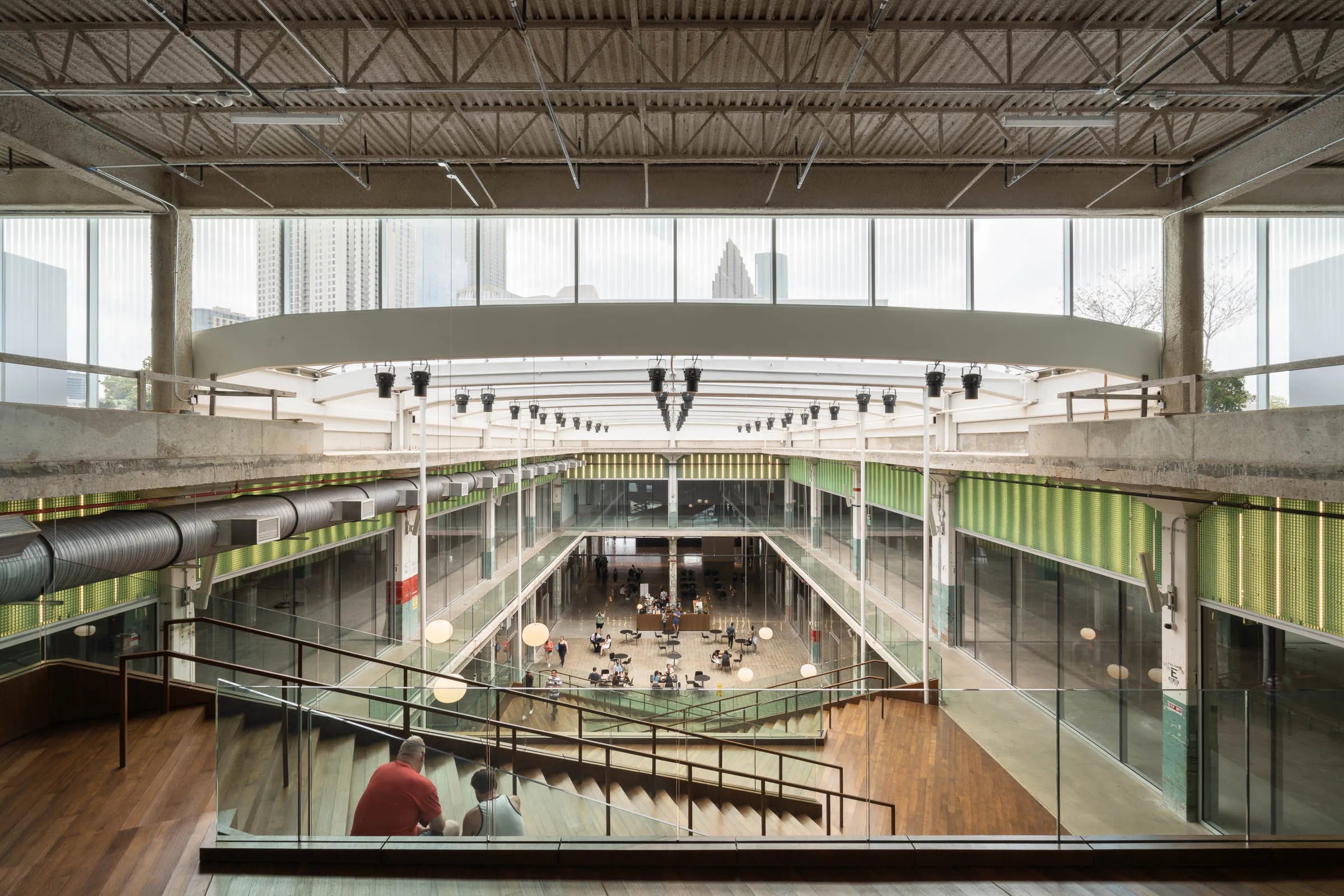 POST Houston, Z Atrium, Co-working common space