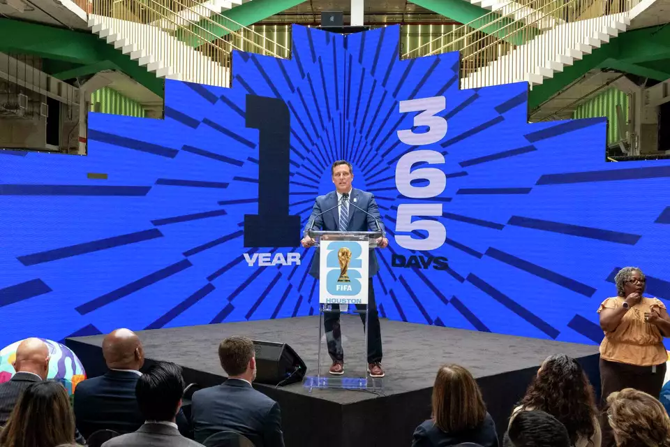 Houston's World Cup Host Committee celebrates one-year countdown to 2026 World Cup at POST