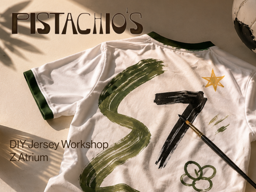 DIY Jersey Decorating Workshop with Pistachio's Coffee Shop