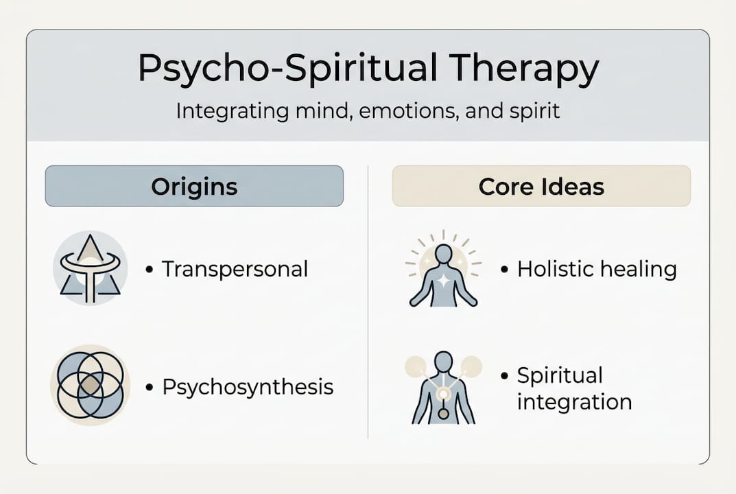 Infographic on psycho-spiritual therapy basics