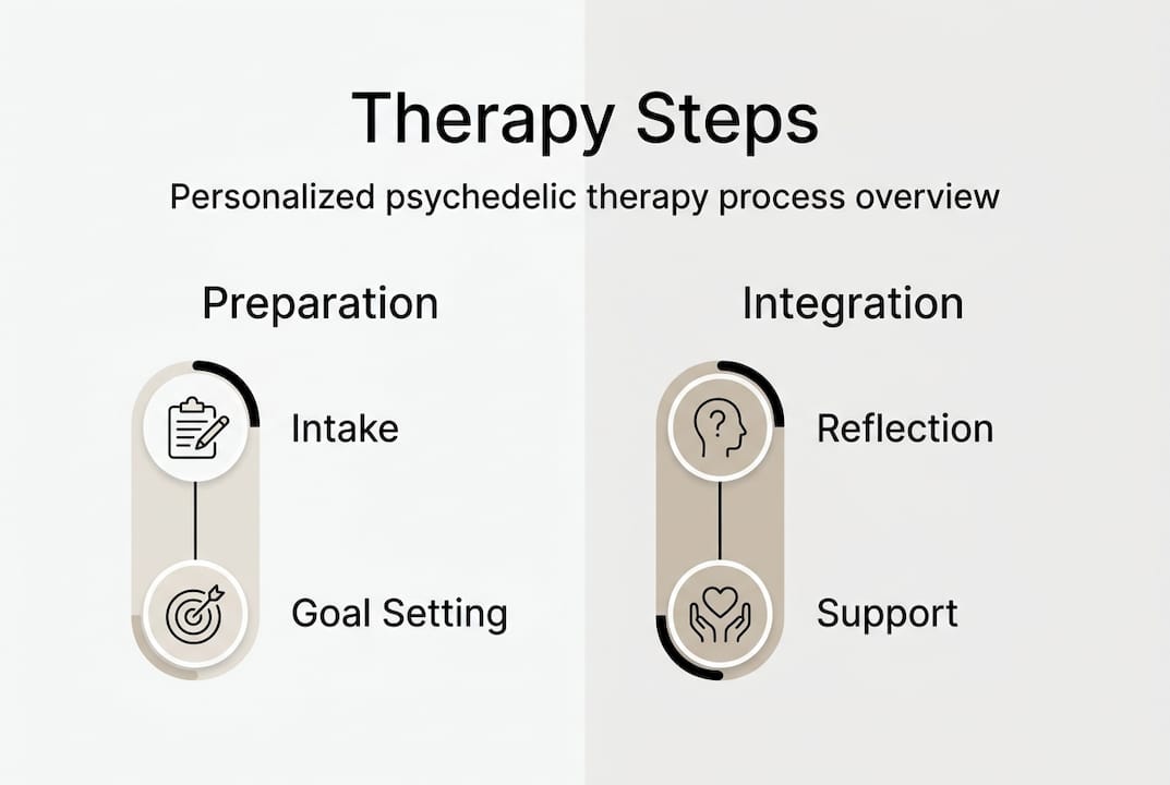 Infographic showing personalized therapy steps