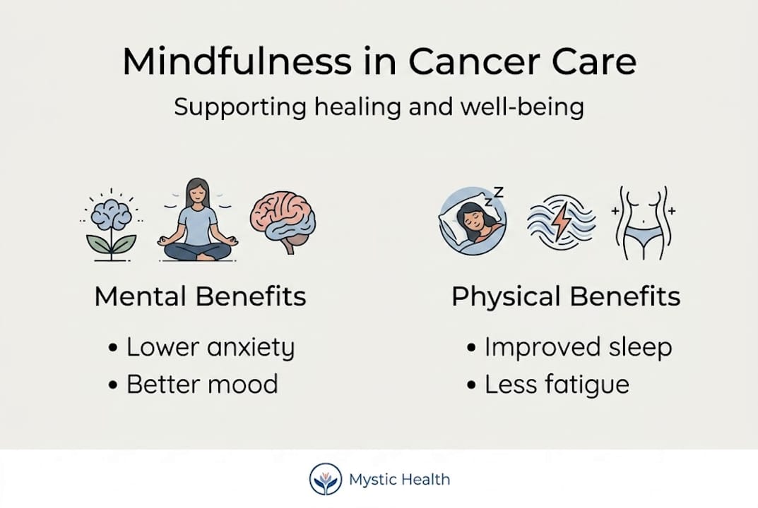 Infographic explains mindfulness benefits