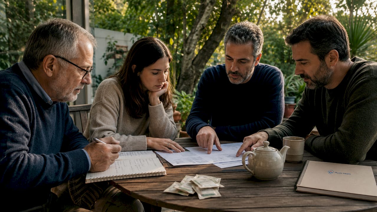 Family coordinating palliative care tasks