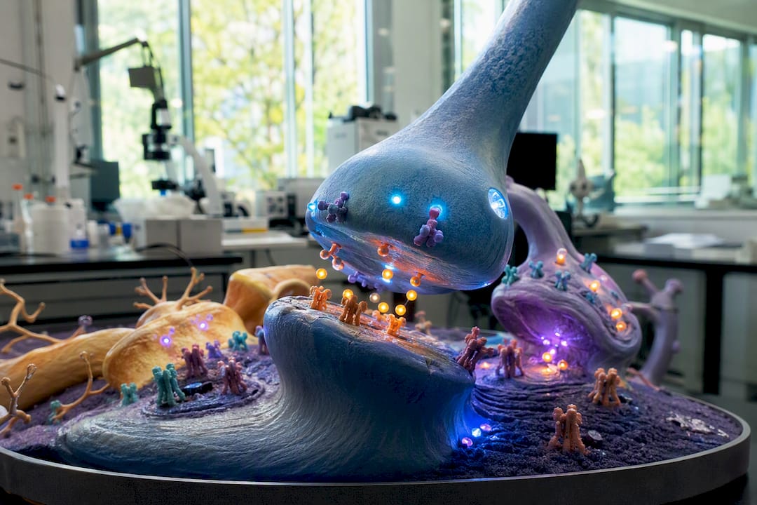 Neuroscience model of ketamine brain receptor activity