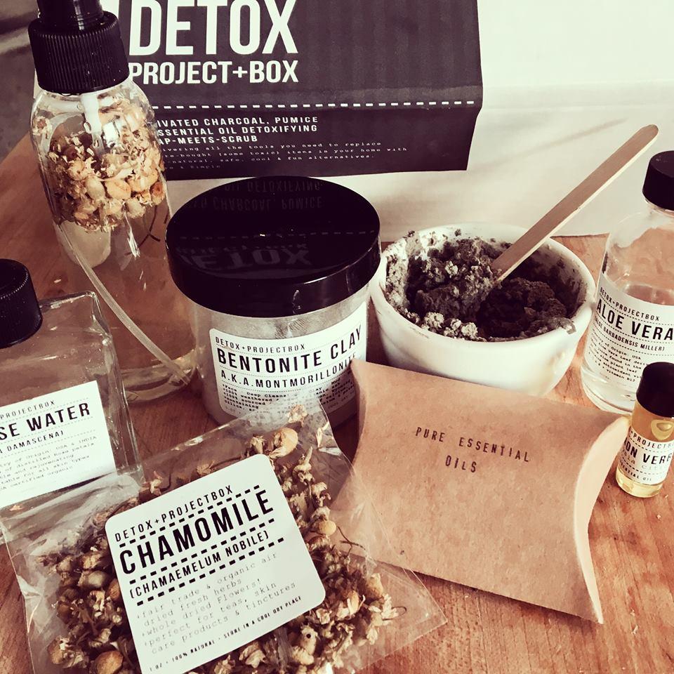 project box containing jars and bags of raw ingredient products