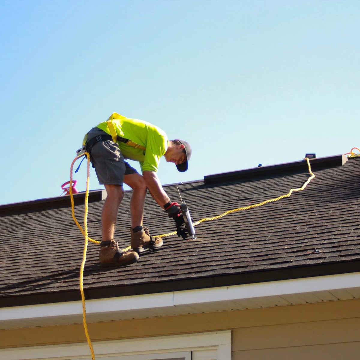 Commercial roofing crew working on commercial roofing in Queen Creek