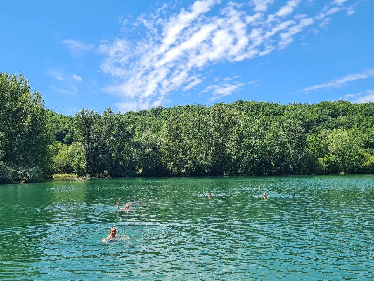 A swim to cool off