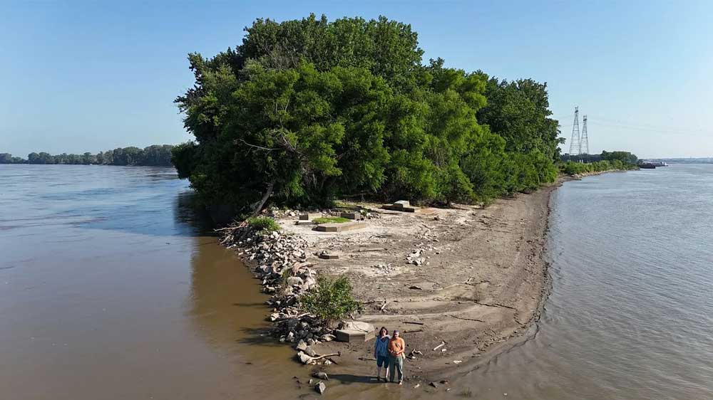 Confluence of the Mississippi and Missouri Rivers