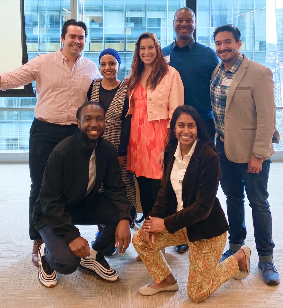 labstart team members in a group