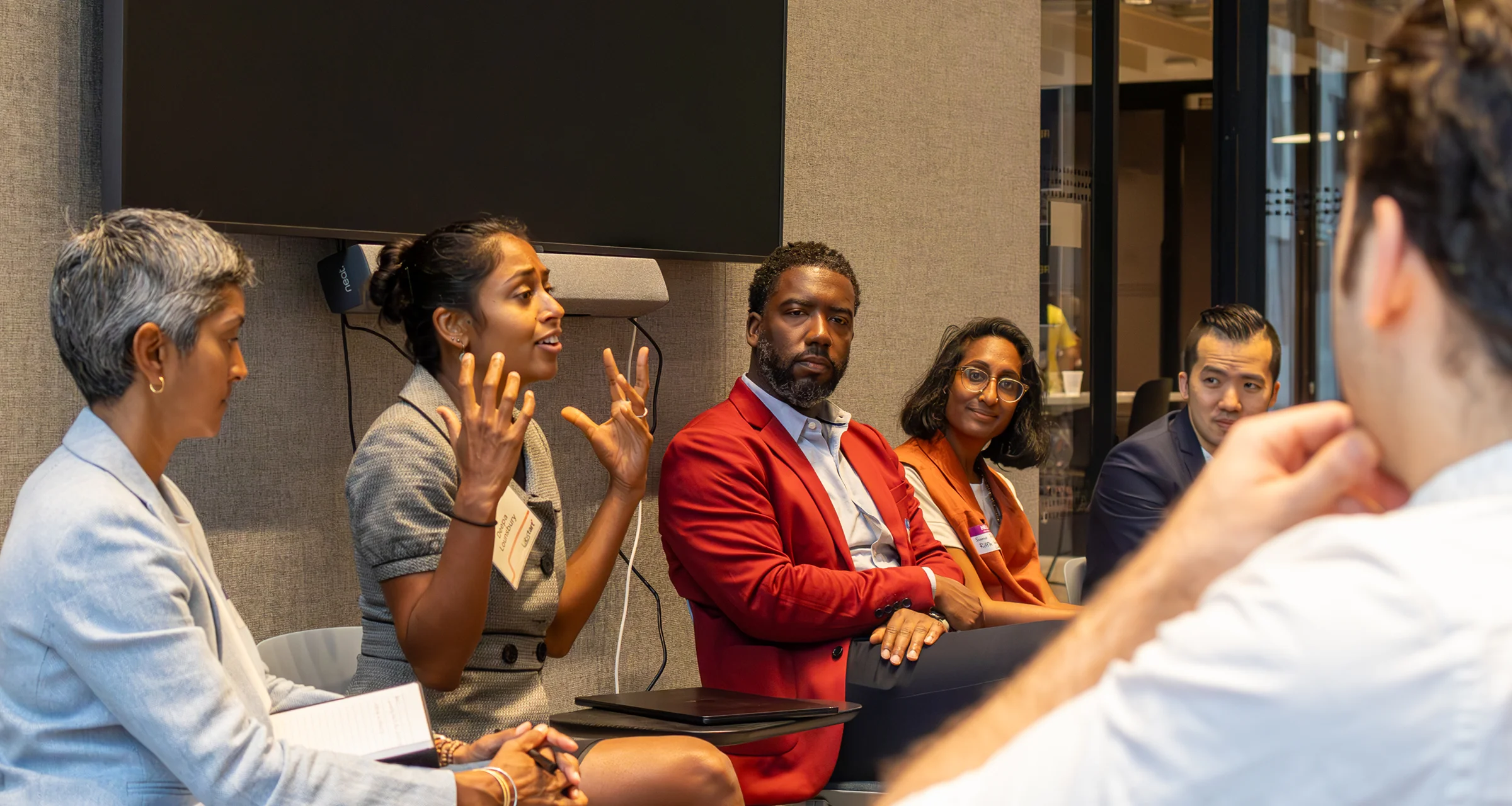 african american man with a drone in a group