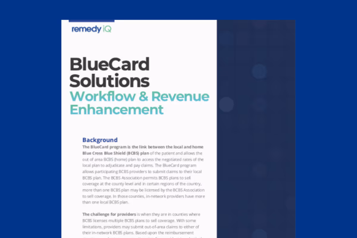 Image of RemedyIQ case study highlighting their BlueCrad services