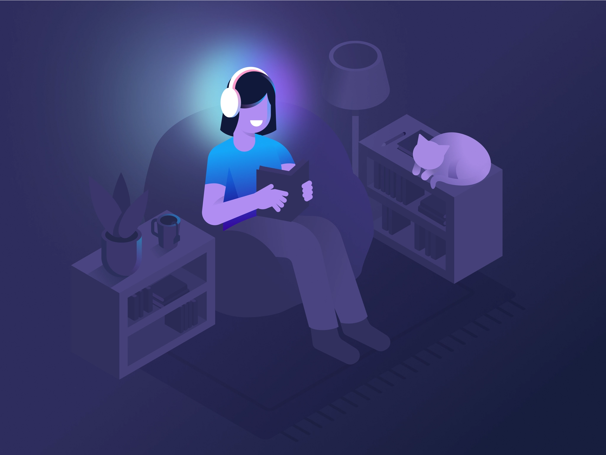 Dark-themed SaaS landing page with strong hero CTA and visual focus