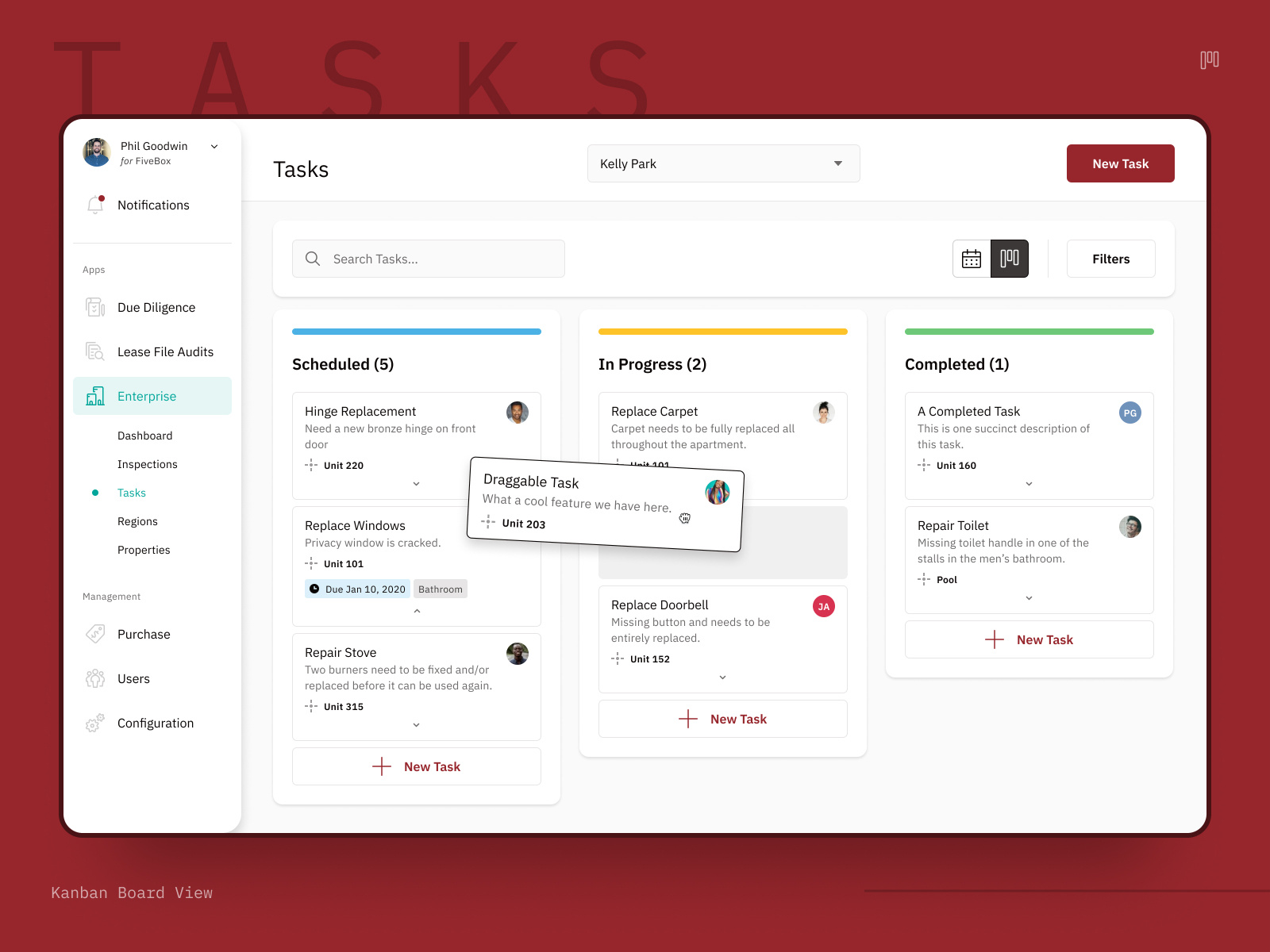 Product UI example showing a well-organized component library with consistent styling