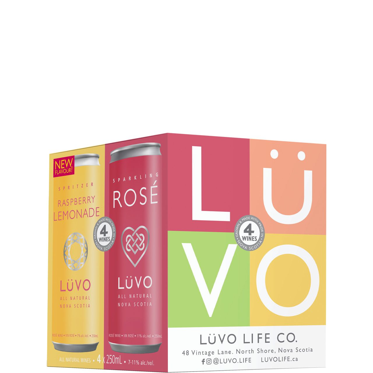 LUVO Cube Mixer 4 Pack Cans