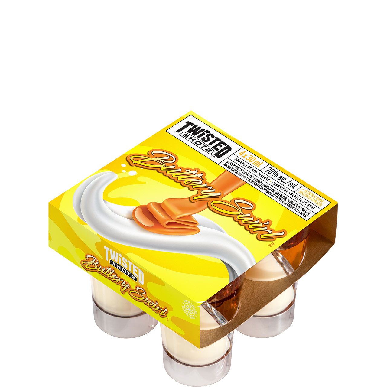 Twisted Shotz Buttery Swirl 4pk