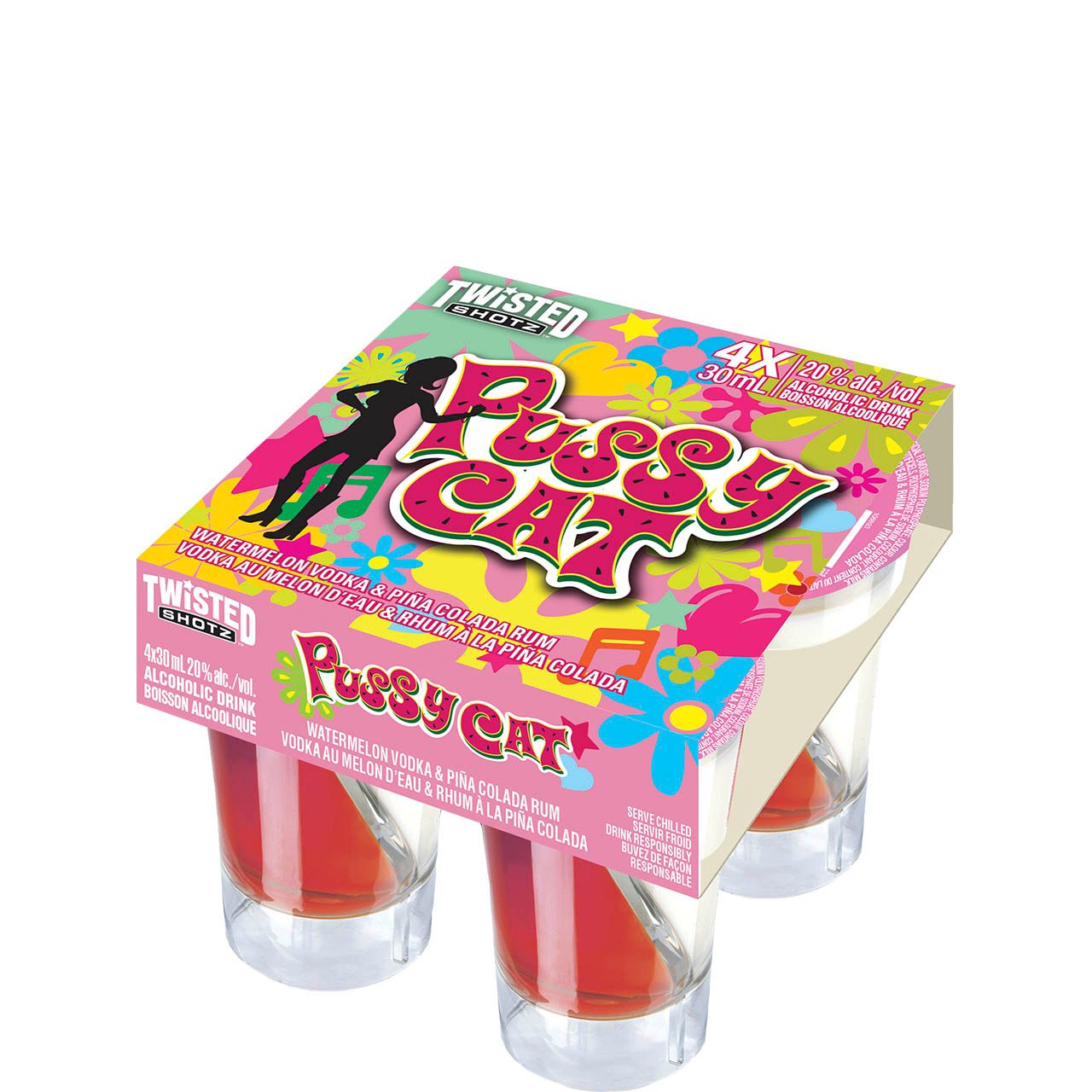 Twisted Shotz Pussy Cat 4pk