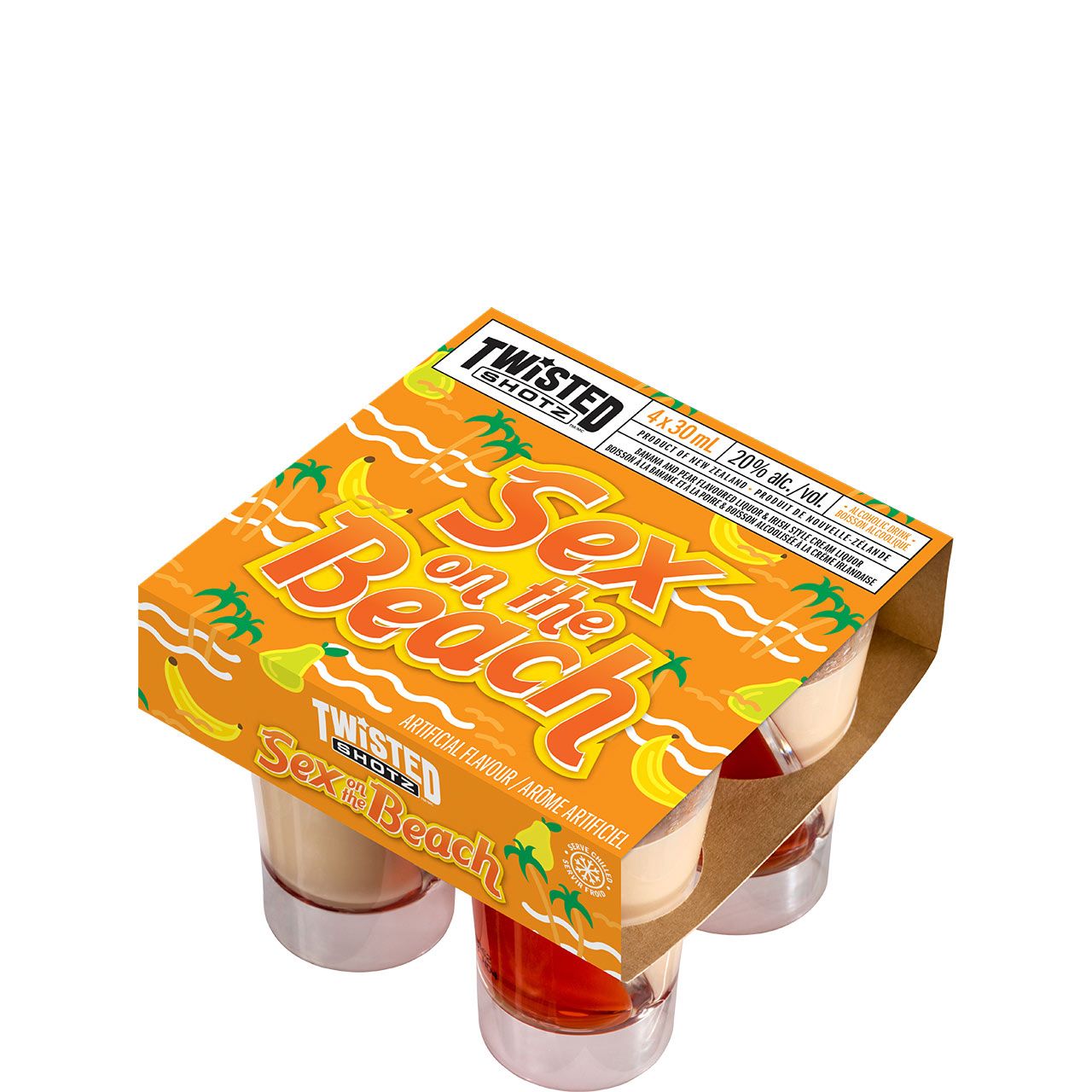 Twisted Shotz Sex on the Beach 4pk