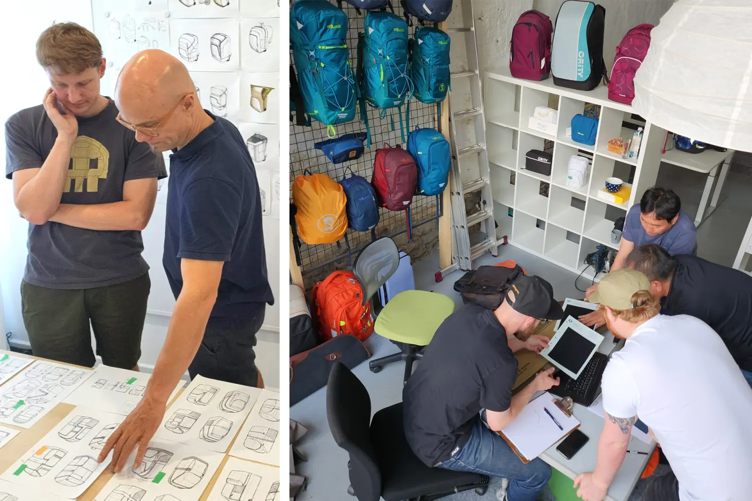 Man makes bags by Treehouse Design Lab 