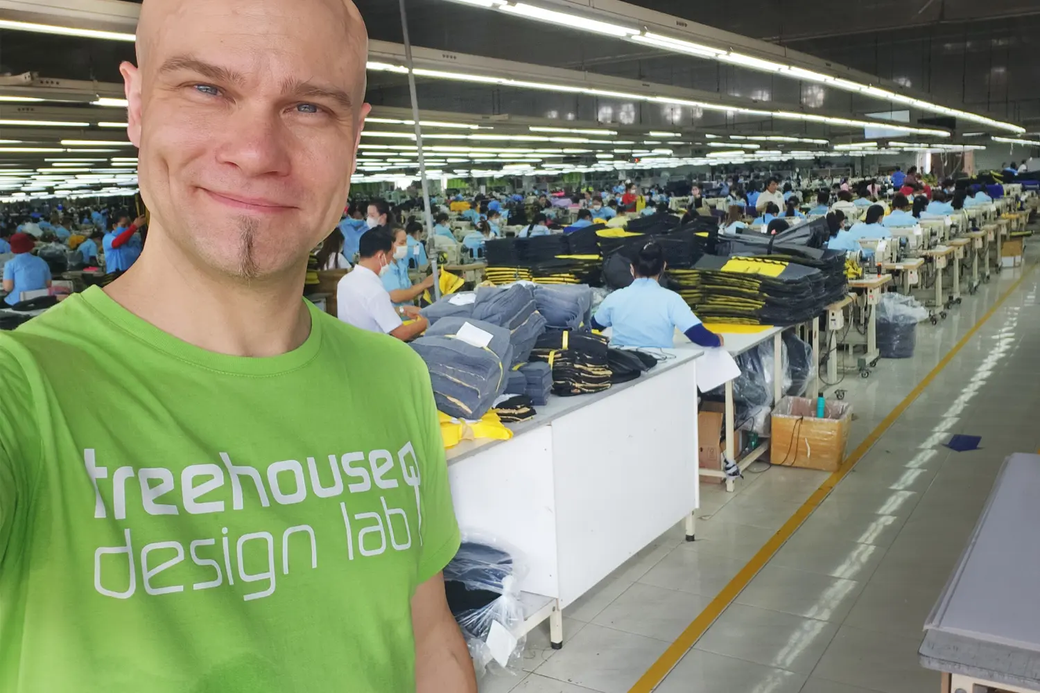 Man makes bags by  Treehouse Design Lab 