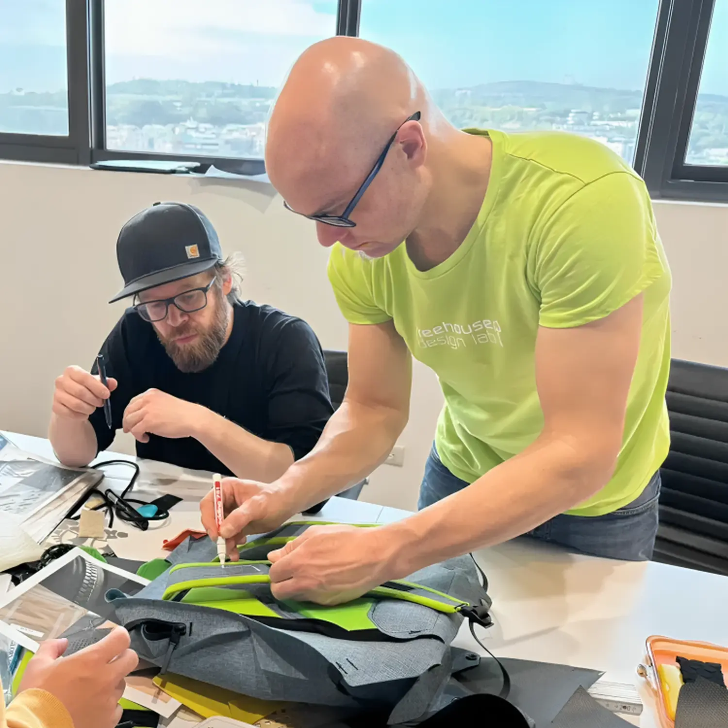 Man makes bags by Treehouse Design Lab 