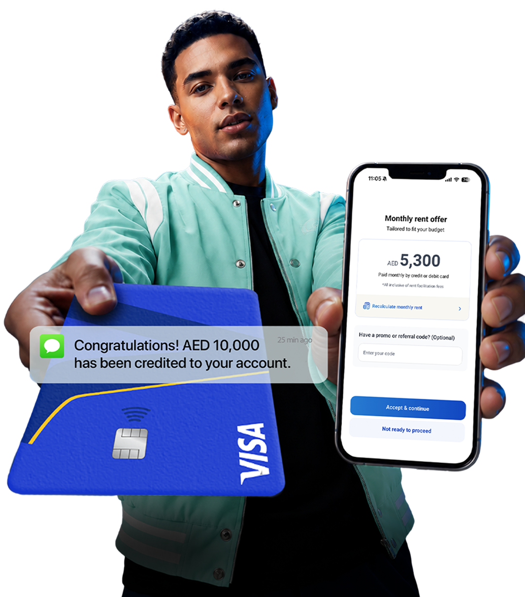 Pay rent monthly with your Visa card via Keyper