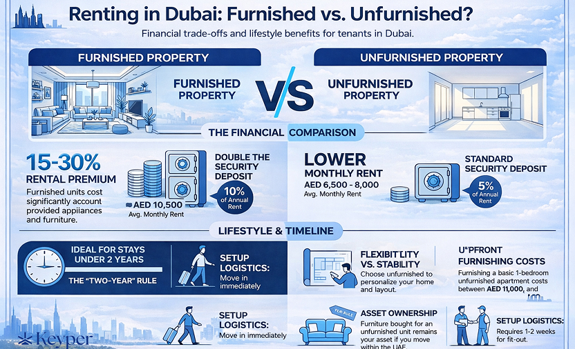 Renting furnished vs unfurnished property — a complete comparison