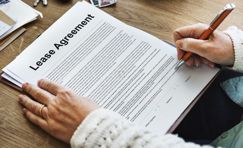 Signing lease agreement