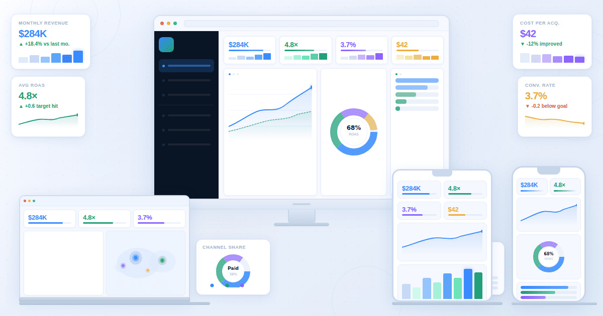 An agency client dashboard