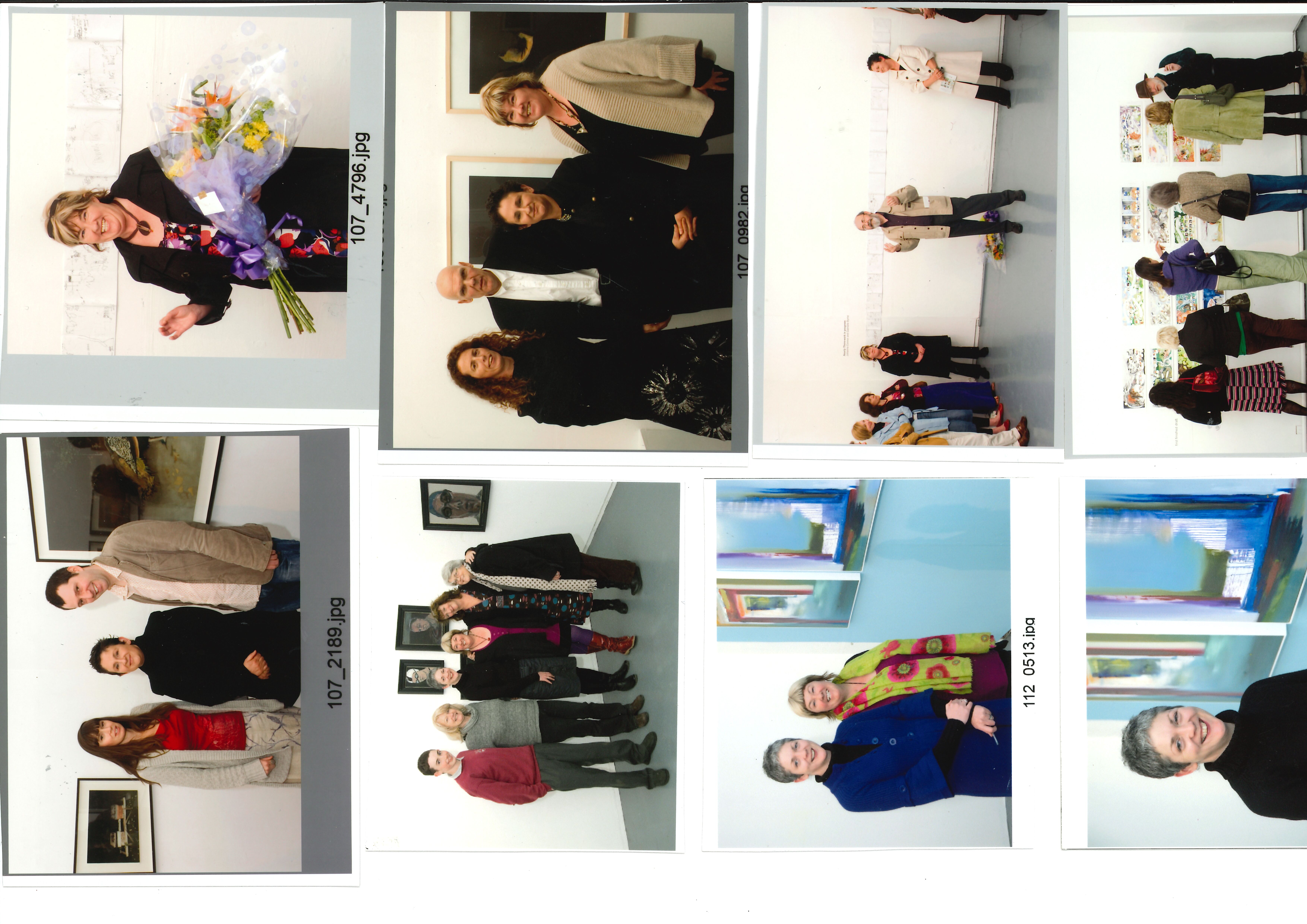 Photographs from a 2006 exhibition opening at West Cork Arts Centre