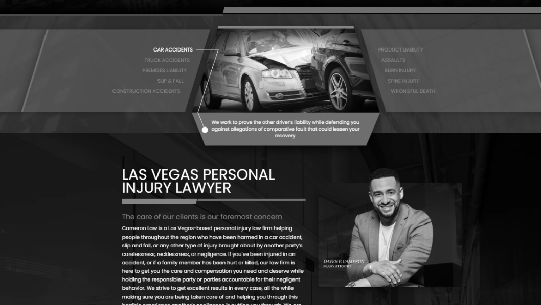 Website before