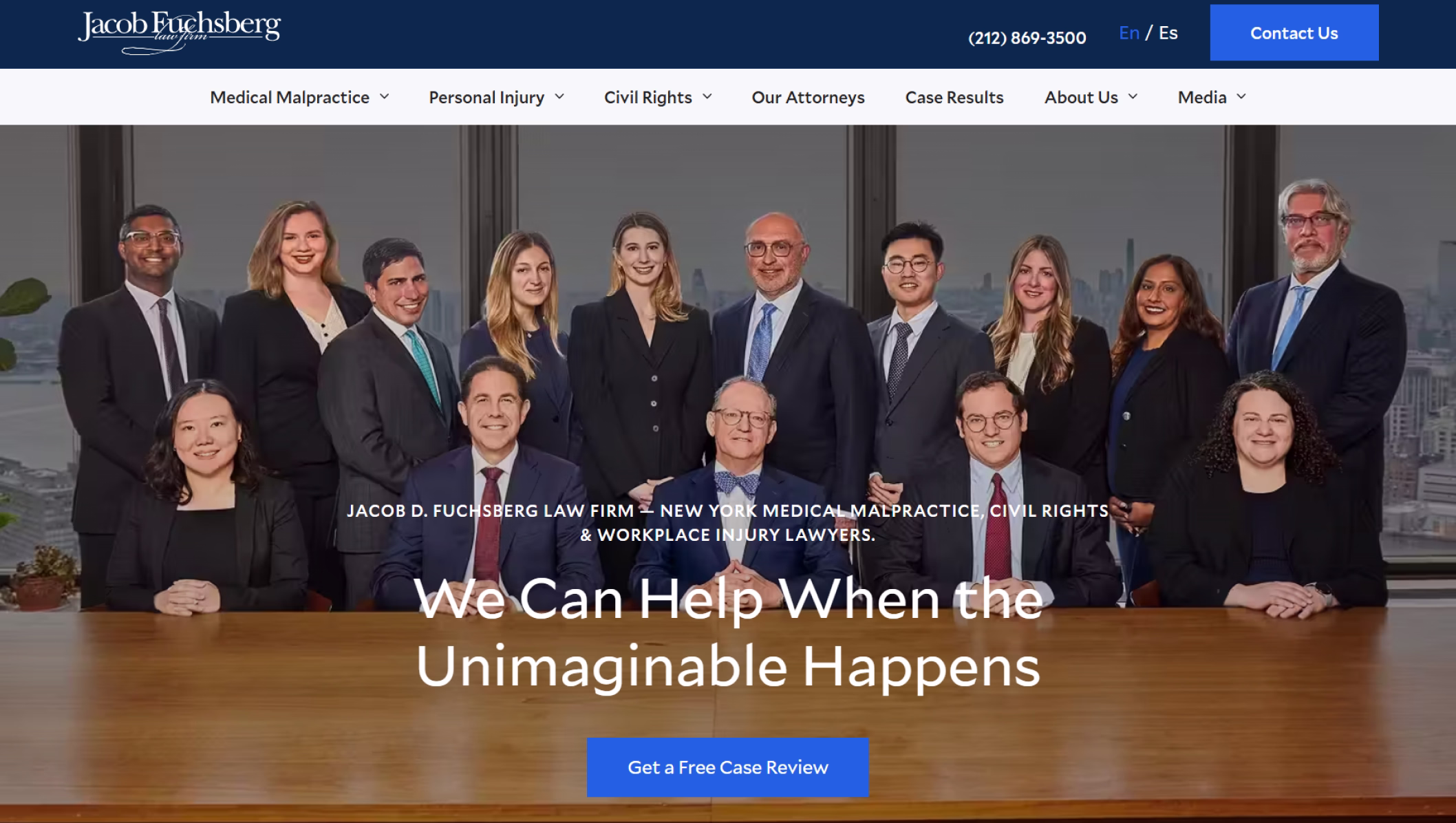 Website image after