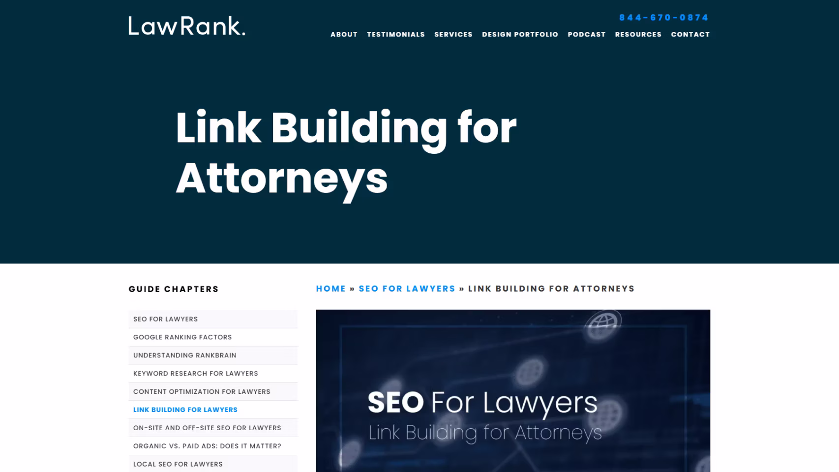 Lawrank link building