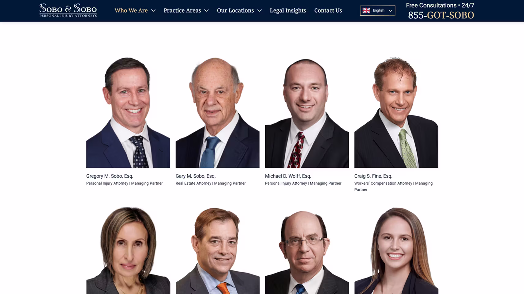 Sobo Law Meet Our Attorneys