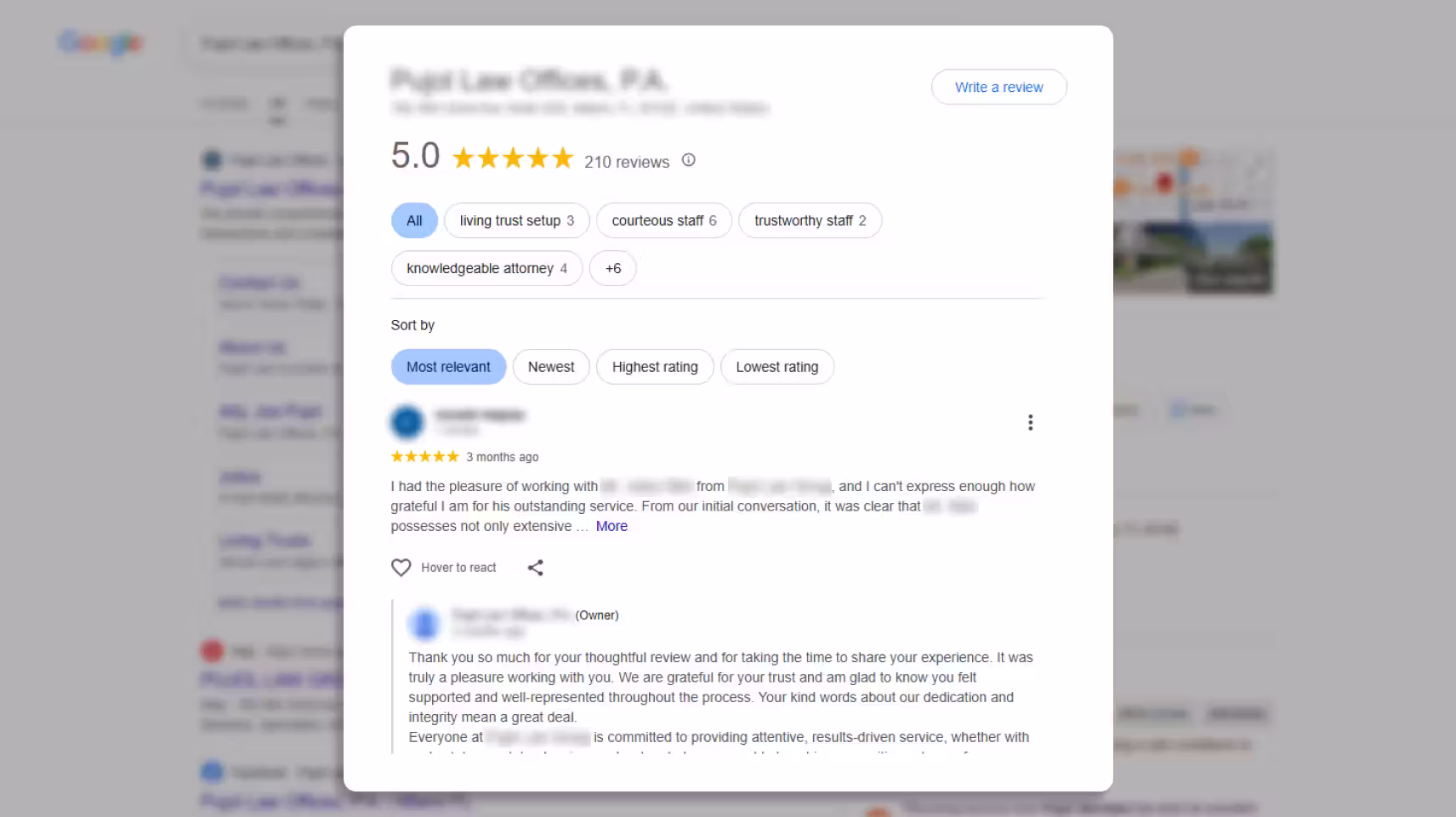 Reviews Estate Planning Lawyers