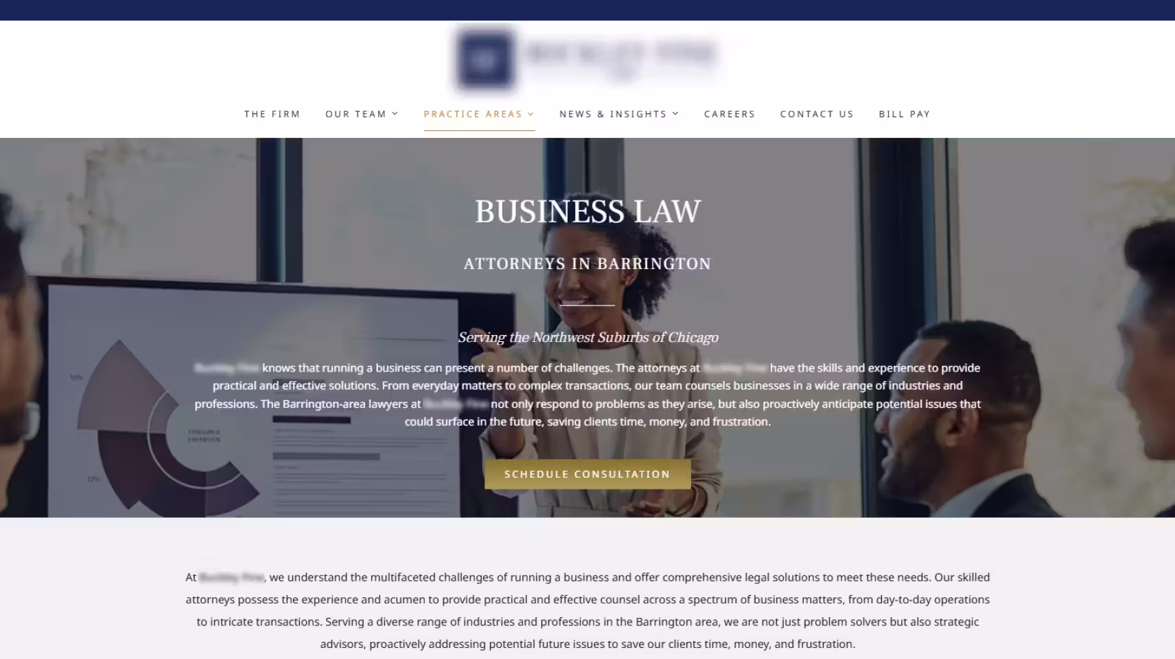 Business Law Firm Website