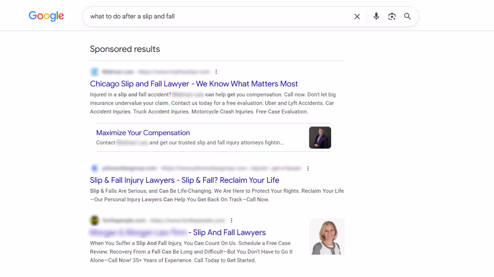 Ad Copy Personal Injury Lawyers.