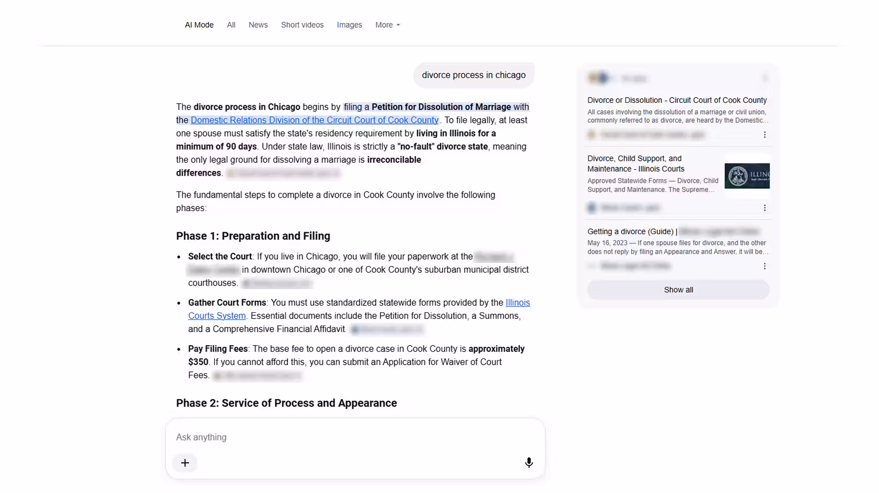 Google AI Overview lawyers.
