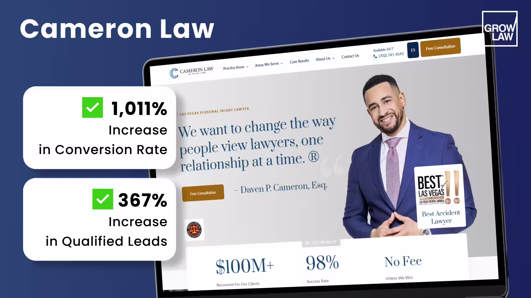 Cameron Law website results