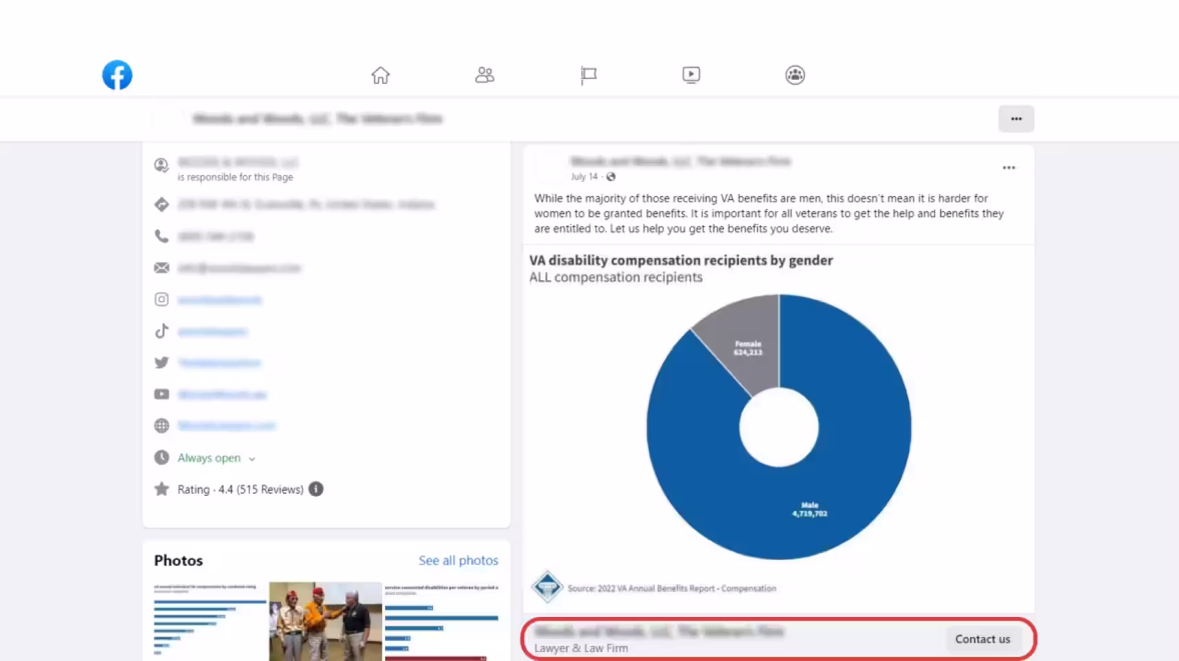 Facebook Ads for VA Disability Firms