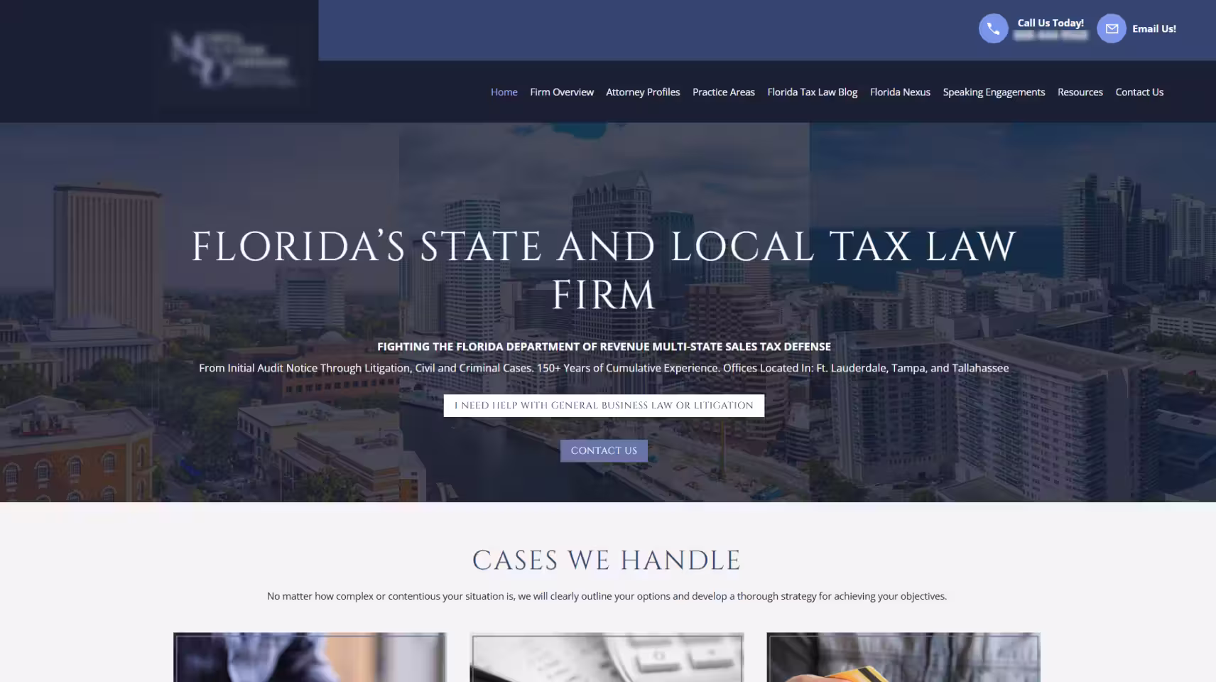 Tax Law Firm Website