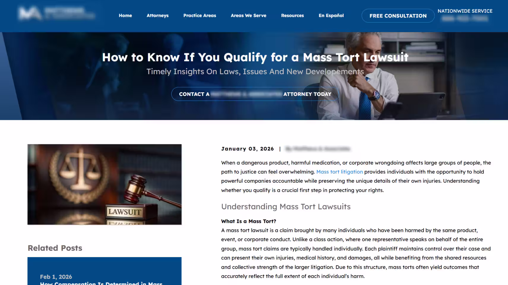 Content Marketing Mass Tort
