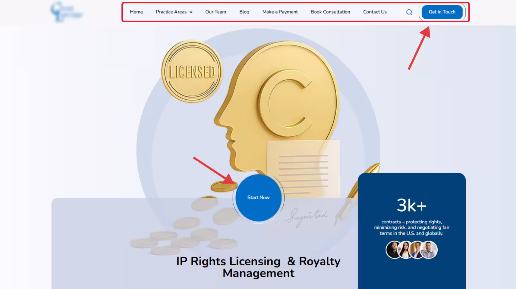 IP Law Firm Website