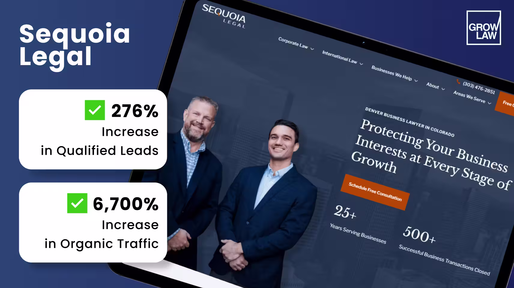 Sequoia Legal website results