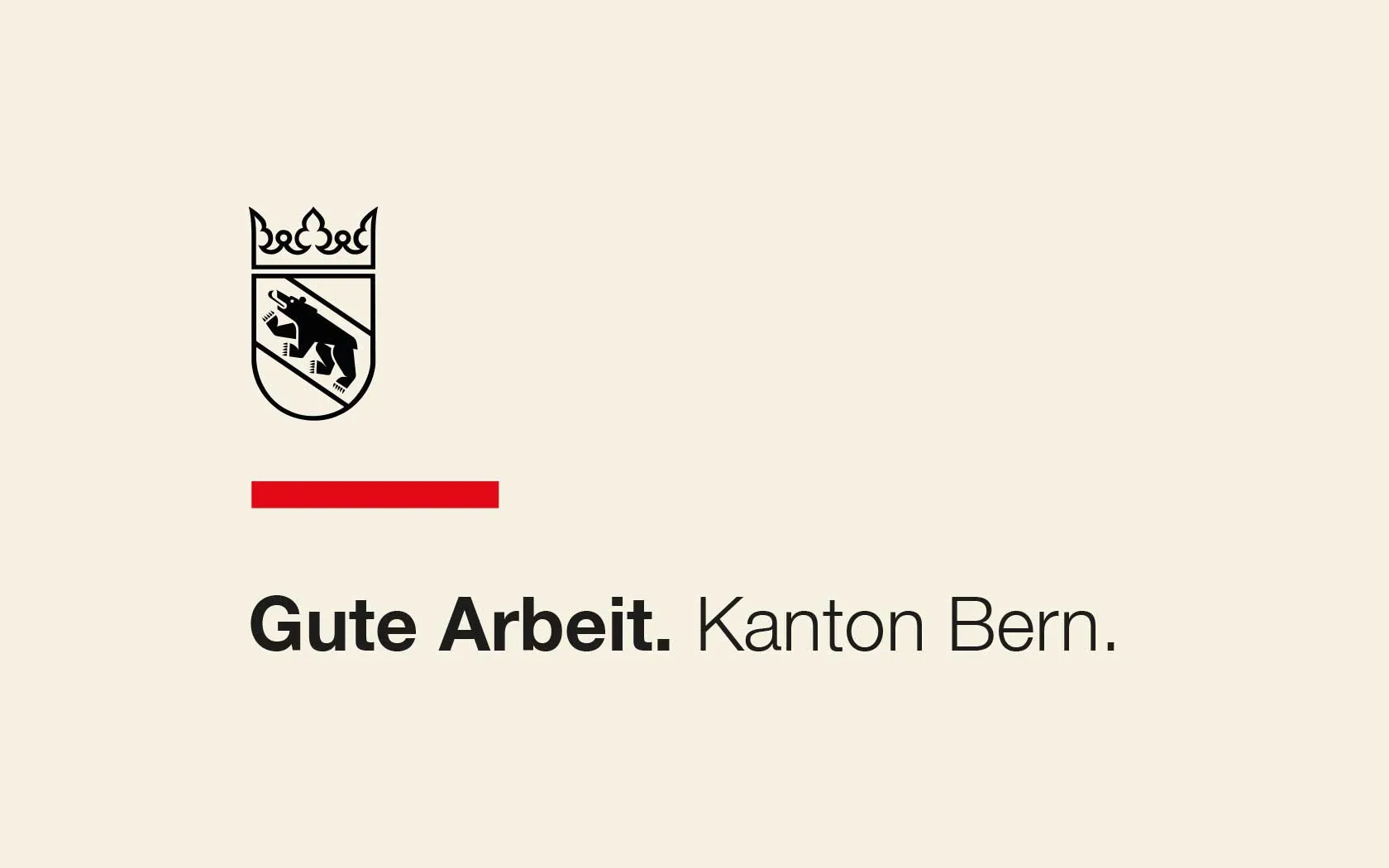 Das Logo und der Claim des Kanton Bern