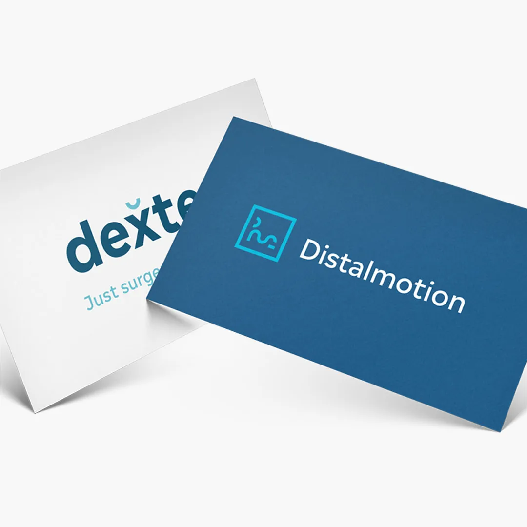 Entwickelte Visitenkarten für Distalmotion