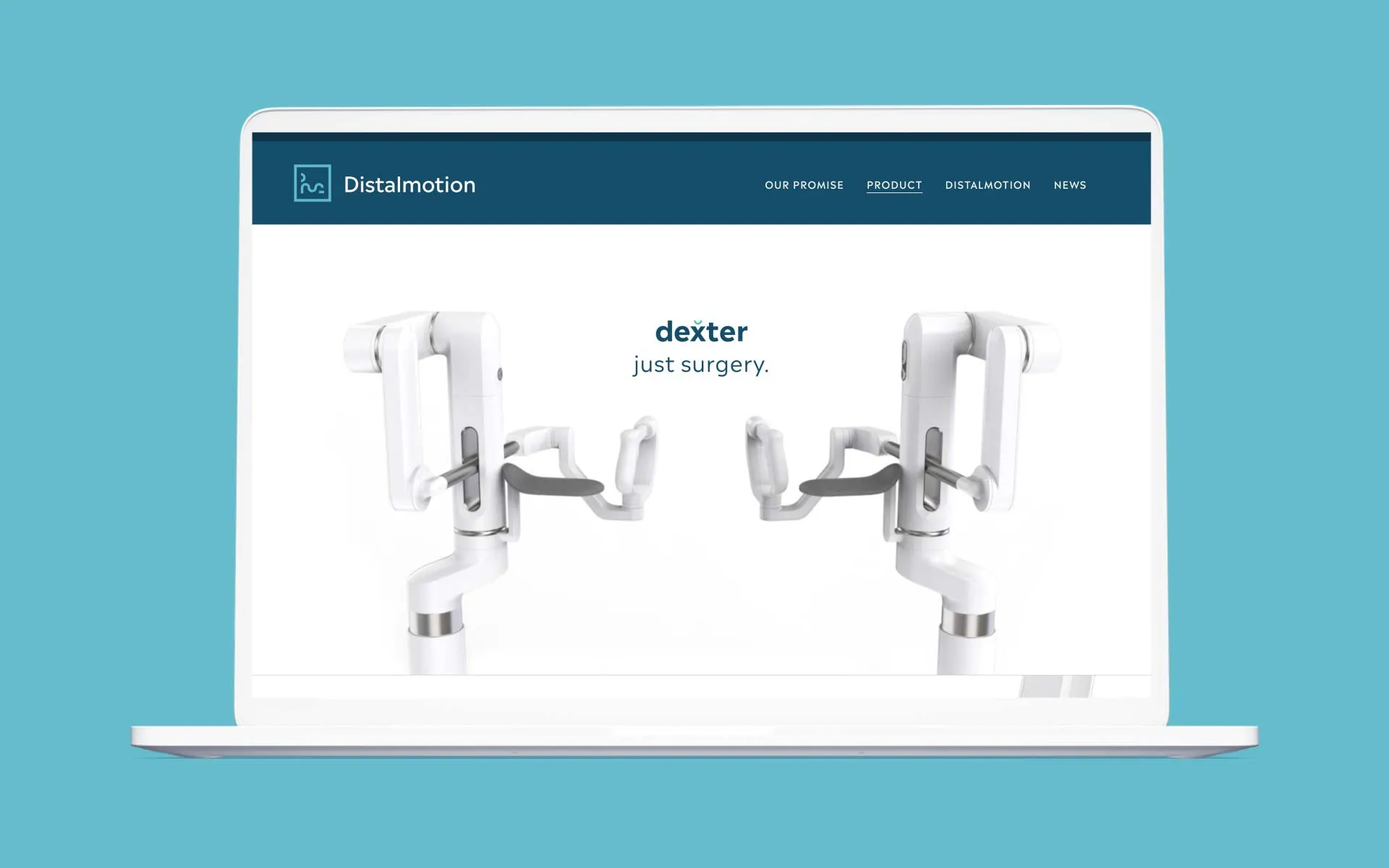 Das entwickelte Branding im Einsatz präsentiert auf einem Laptop in Form der Website