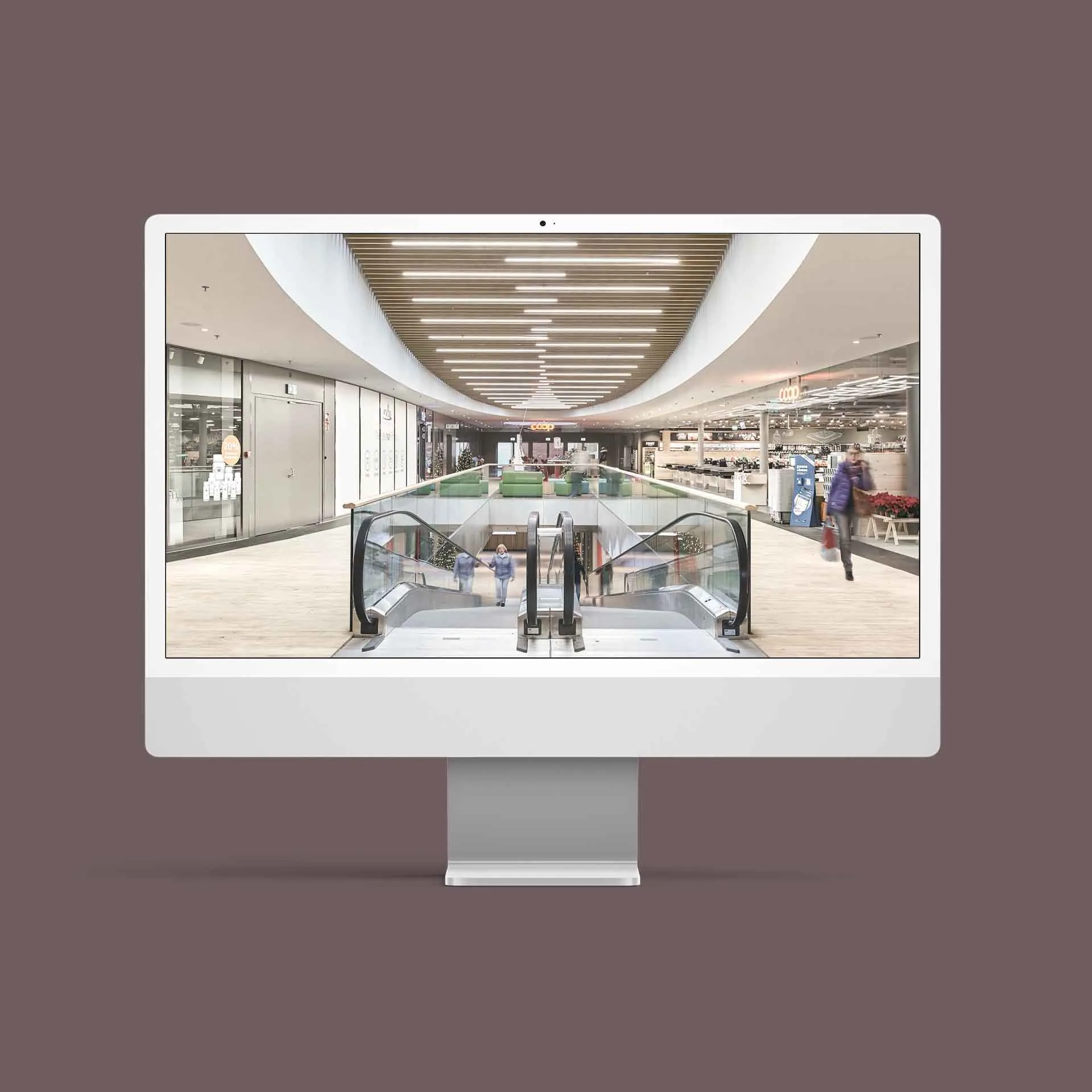 Das Video von exact «Impressionen in unser schaffen» eingebunden in einen Desktop Monitor