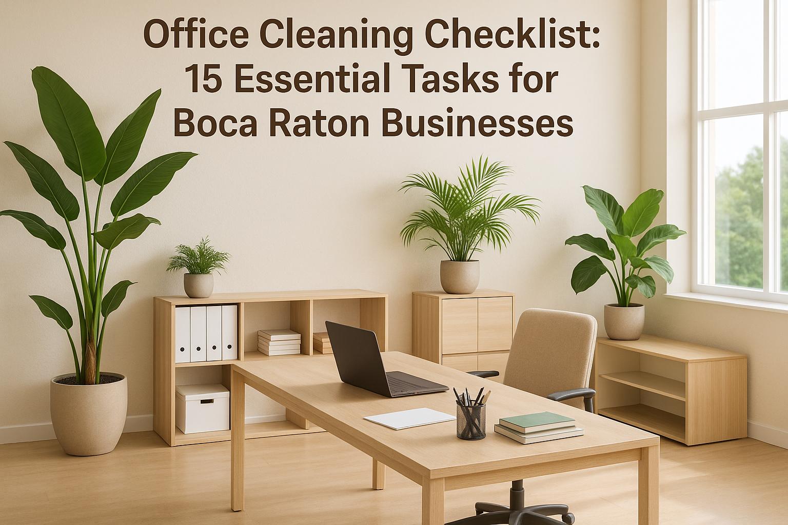 Office Cleaning Checklist: 15 Essential Tasks for Boca Raton Businesses