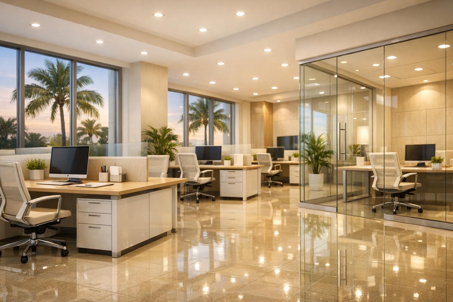 Office/Commercial Cleaning in Palm Beach: Nightly, Weekly, and Deep Options